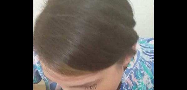 Wife blowjob swallow